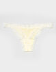 FULL TILT Rib Lace Trim Thong image number 2