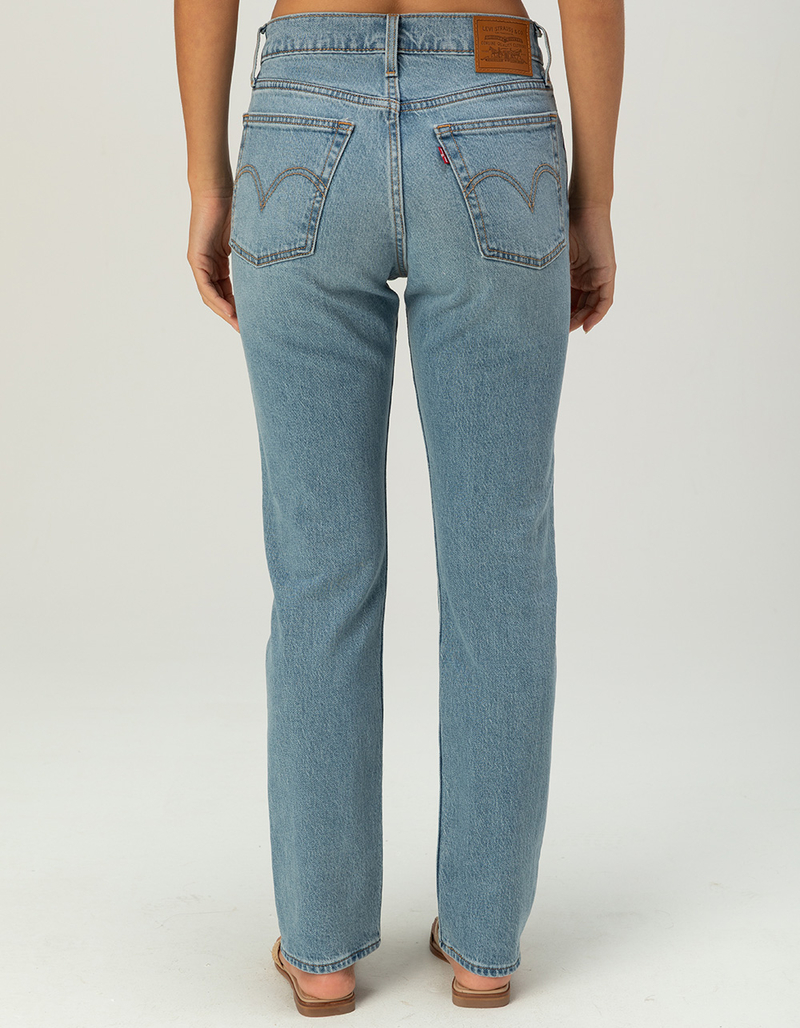 LEVI'S Premium Wedgie Slim Fit Womens Jeans - In The Dust image number 3