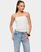 EDIKTED Lanah Back Cutout Strapless Top image number 1