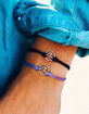 PURA VIDA Silver Wave Lavender Charm Bracelet image number 2