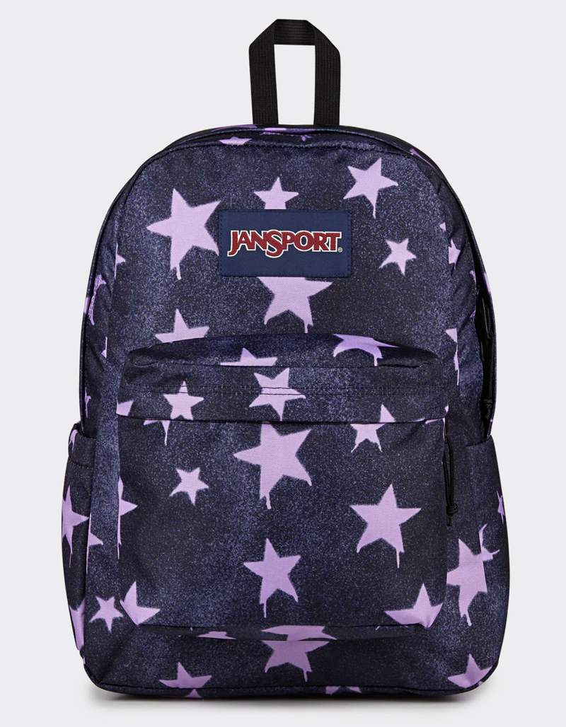 JANSPORT SuperBreak Plus Backpack - SPRAYED STARS PASTEL LILAC - ONE SIZE |  Tillys