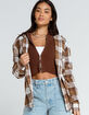 RSQ Menswear Womens Flannel Shirt image number 1