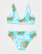 CORAL & REEF Tahiti Blue Girls Bralette Bikini Set image number 2