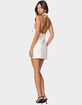 EDIKTED Claire Backless Halter Mini Dress image number 4