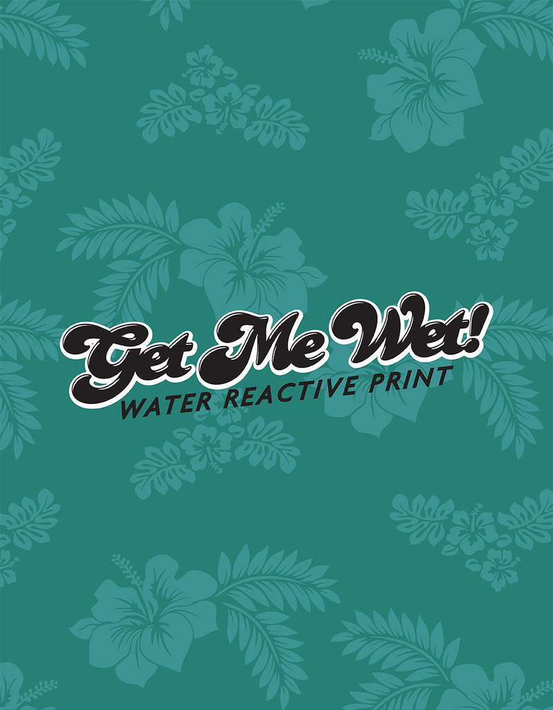 BLUE CROWN Hibiscus Color Changing Boys Swim Shorts image number 2