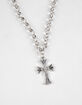 RSQ Cross Pendant Chain Link Necklace image number 2