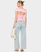 EDIKTED Mikkey Cut Out Off Shoulder Top image number 3