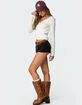 EDIKTED Odelia Cable Knit Cardigan image number 4
