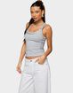 EDIKTED Studded Built In Bra Tank Top image number 2