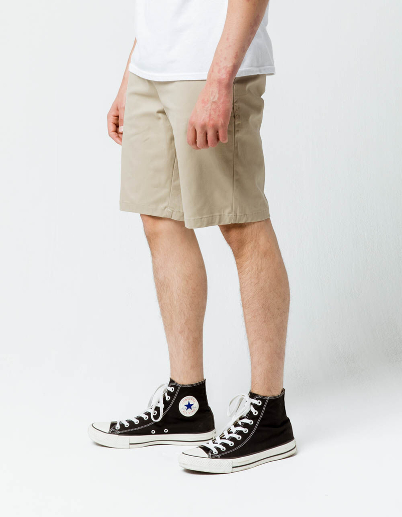 BLUE CROWN Classic Khaki Mens Chino Shorts image number 3