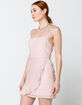 COTTON CANDY LA Textured Pink Wrap Dress image number 2