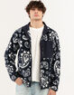 RSQ Mens Printed Polar Fleece Zip-Up Jacket image number 5