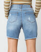 RSQ Biker Womens Denim Shorts image number 3