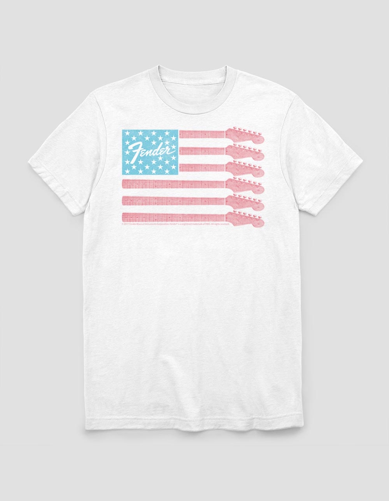 FENDER Guitar Flag Unisex Tee image number 0