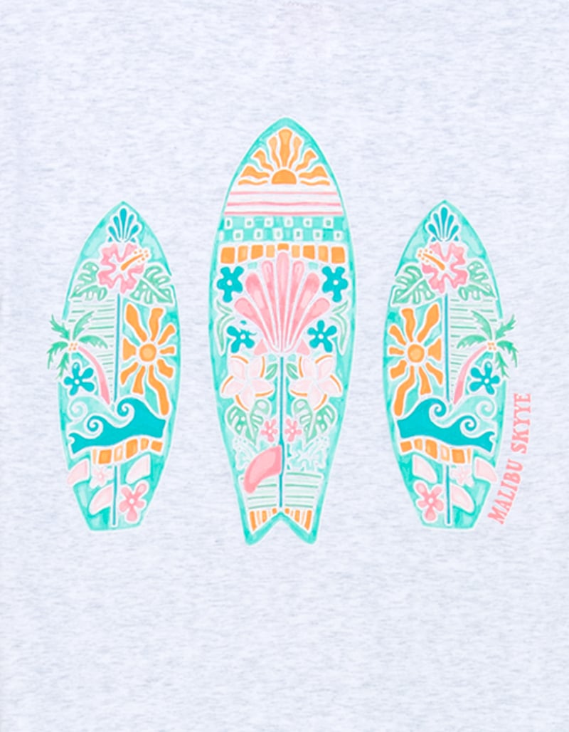 MALIBU SKYYE Surfboard Girls Boyfriend Tee image number 2
