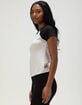 TILLYS Womens Solid Raglan Tee image number 3