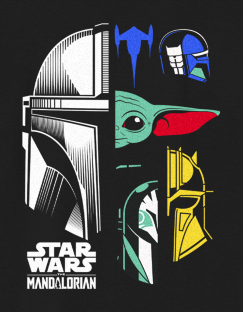 STAR WARS Mandalorian Color Block Panels Unisex Kids Tee image number 1
