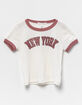 FULL TILT New York Girls Ringer Tee image number 1