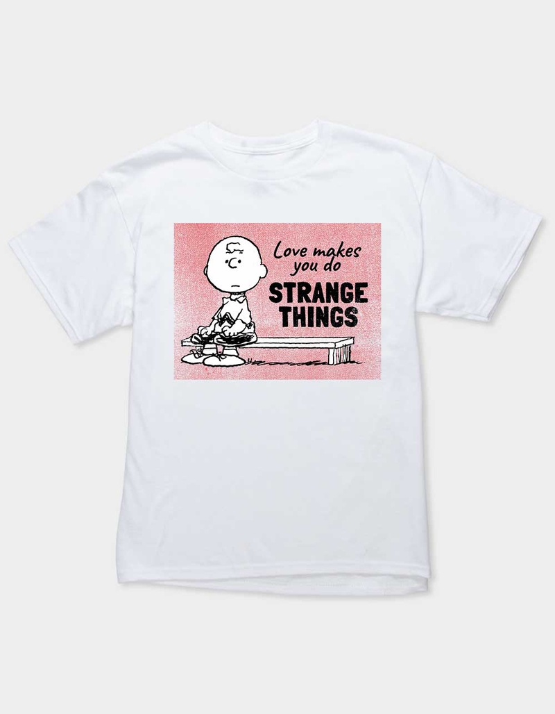 PEANUTS Love Strange Things Charlie Unisex Kids Tee image number 0