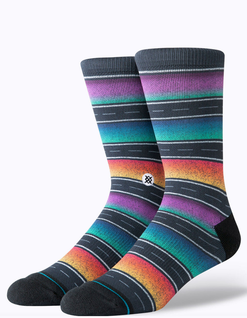 STANCE Sierras Black Mens Crew Socks image number 0