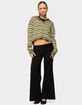 EDIKTED Petite Wide Leg Fold Over Pants image number 4