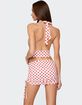 EDIKTED Zoe Polka Dot Cowl Neck Top image number 5