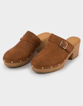 BAMBOO Lumber Stud Womens Clogs Primary Image