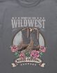 WESTERN Wild Rodeo Roses Unisex Kids Tee image number 2