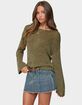EDIKTED Drop Shoulder Light Knit Sweater image number 2