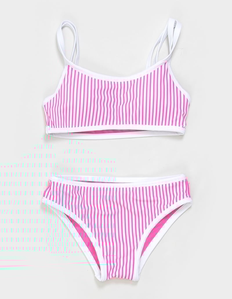 FEATHER 4 ARROW Pink Sunset Girls Bralette Bikini Set image number 2