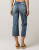 SKY AND SPARROW Fray Wide Leg Womens Crop Jeans image number 3
