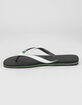 HAVAIANAS Brazil Mix Mens Black & White Sandals image number 2