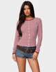 EDIKTED Rayla Striped Button Up Top image number 1