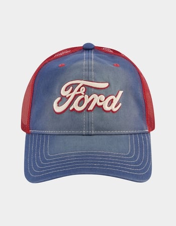 FORD Truck Logo Mesh Adjustable Snapback Baseball Cap Alternative Image