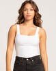 WEST OF MELROSE Seamless Square Neck Womens Bodysuit image number 1