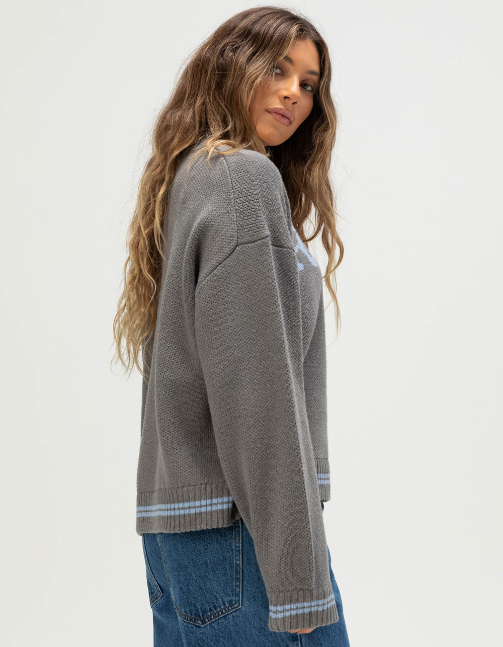 RIP CURL Script Womens Sweater - GRAY | Tillys