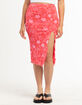 FULL TILT Mesh Slit Midi Skirt image number 2