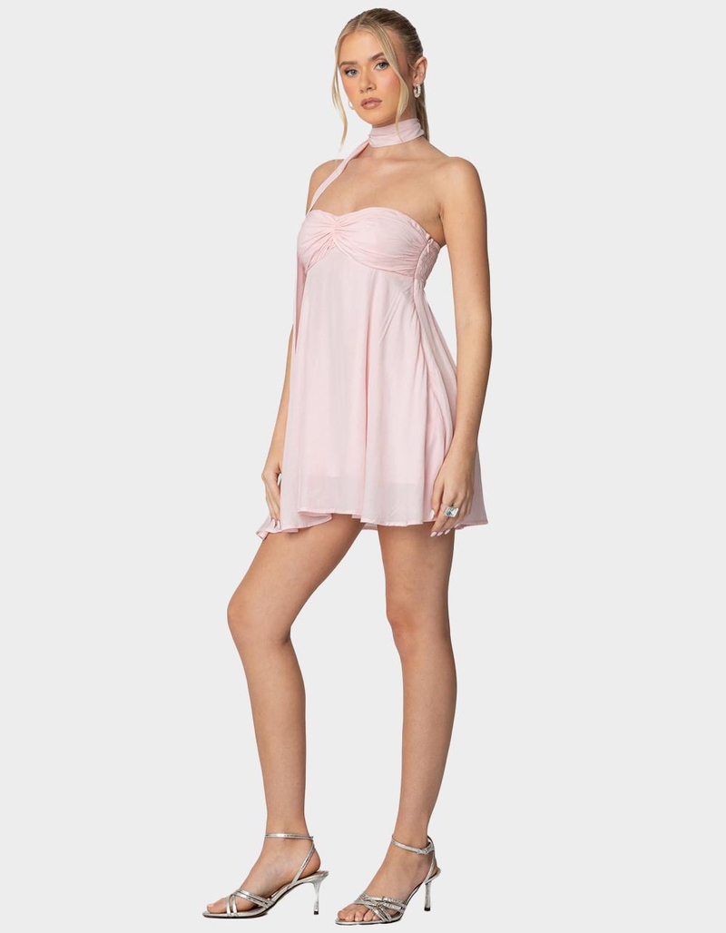 EDIKTED Pheona Strapless Scarf Mini Dress image number 1