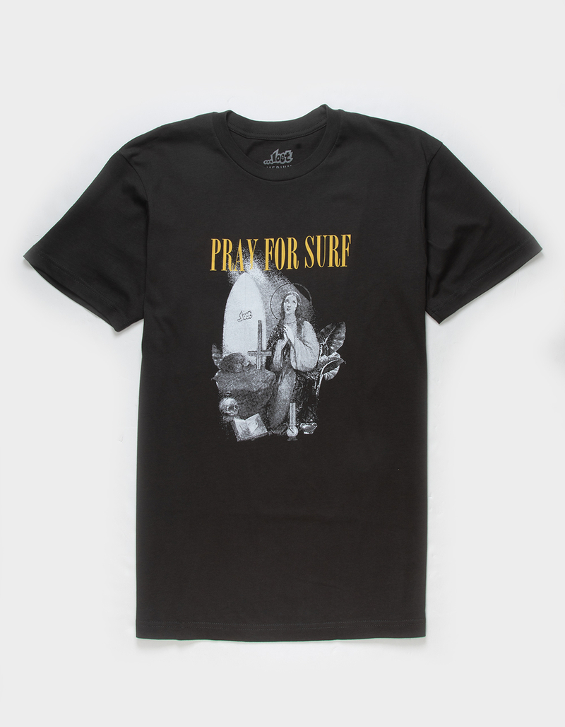 LOST Pray For Surf Mens Tee image number 0