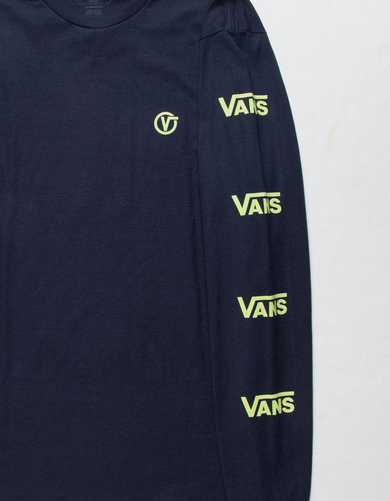 VANS Classic Circle V Navy Mens T-Shirt image number 2