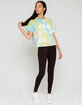 FILA Hannah Womens Blue & Yellow Tie Dye Tee image number 4