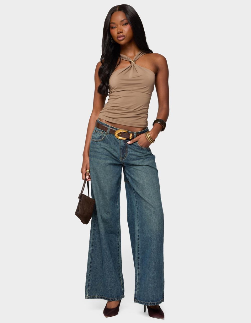 EDIKTED Cielle Wide Strap Gathered Top image number 4