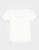 FULL TILT Essentials Girls Bow Trim Tee image number 2