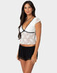 EDIKTED Avi Sheer Lace Top image number 3