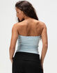FULL TILT Rose Lace Trim Womens Tube Top image number 4