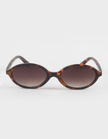 RSQ Oval Plastic Sunglasses Alternative Image