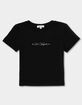 LOS ANGELES Script Distressed Womens Baby Tee image number 2