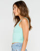 DESTINED Square Neck Womens Light Green Tank image number 2