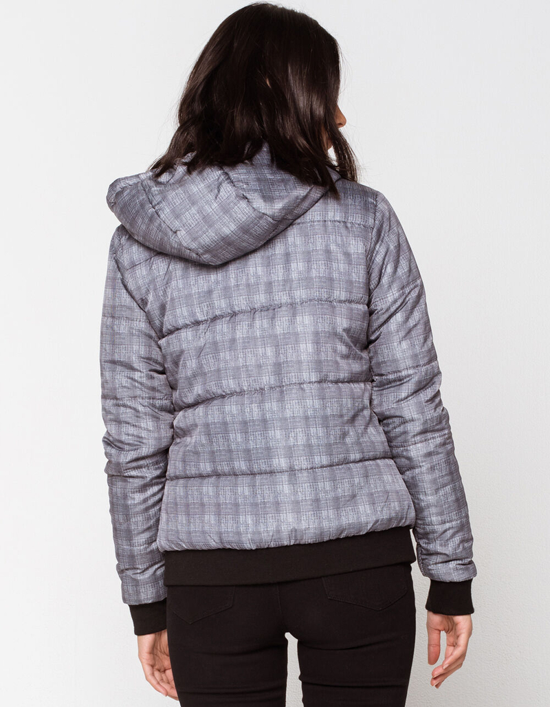 SKY AND SPARROW Plaid Womens Puffer Jacket image number 2