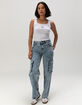 GUESS JEANS Star Slim Rib Womens Tank Top image number 5